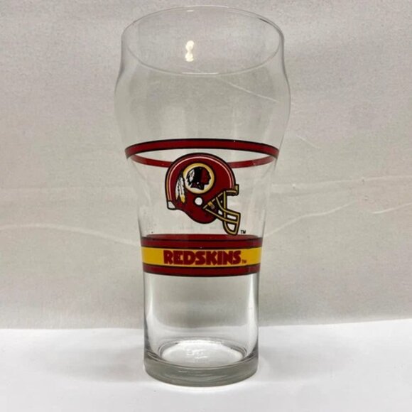 Vintage Washington Redskins NFL Superbowl XXVI 26 Coca Cola Glass Cup - Picture 15 of 15
